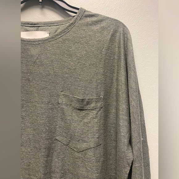 BROCHU WALKER Silk Linen Blend Pocket Tee Size Small - Picture 2 of 8